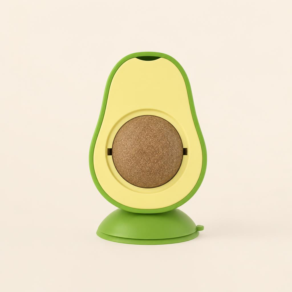 Juguete masticable para gatos con menta y ventosa
