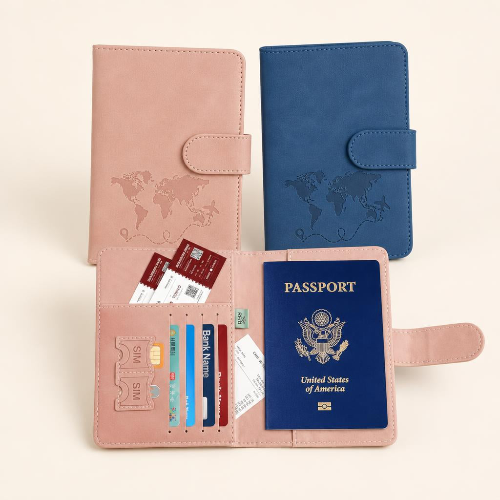 Funda Para Pasaporte Y Tarjetas