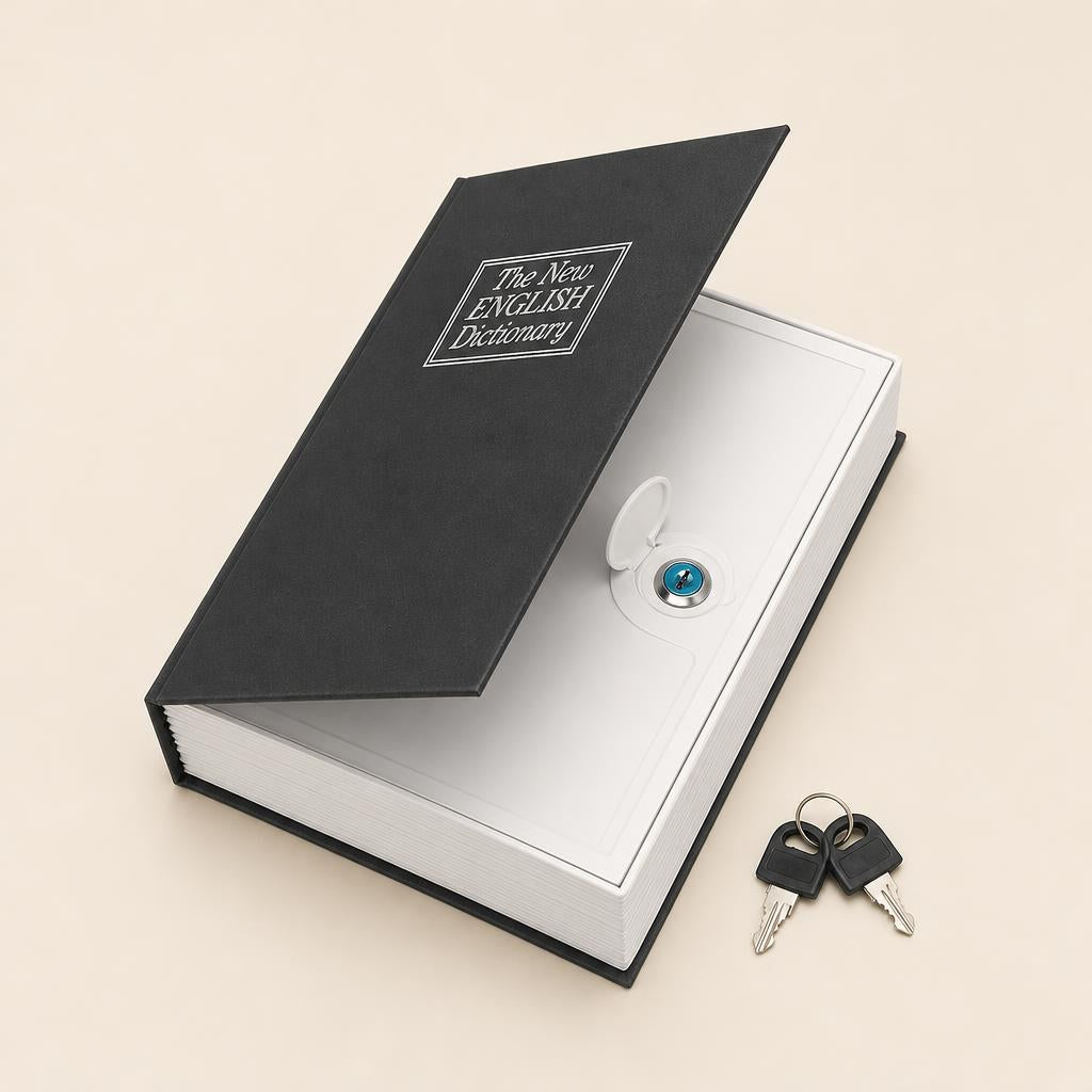 Libro Caja Fuerte Con Cerradura De Combinación Para Esconder Dinero Y Llaves