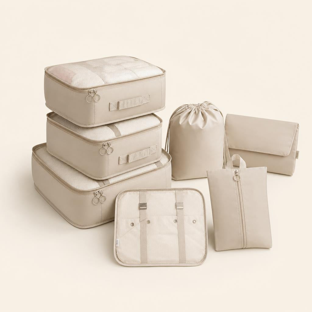 Set de 7 bolsas organizadoras de maleta