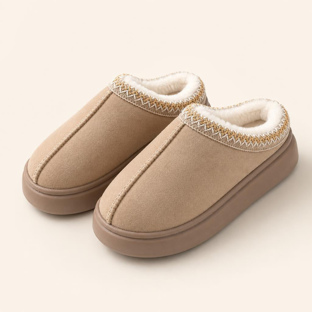Zapatillas De Plataforma Para Mujer, Invierno, Suaves Y Cálidas