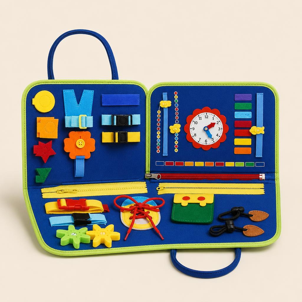 Libro Silencioso De Fieltro Montessori Para Viajes Y Actividades Infantiles