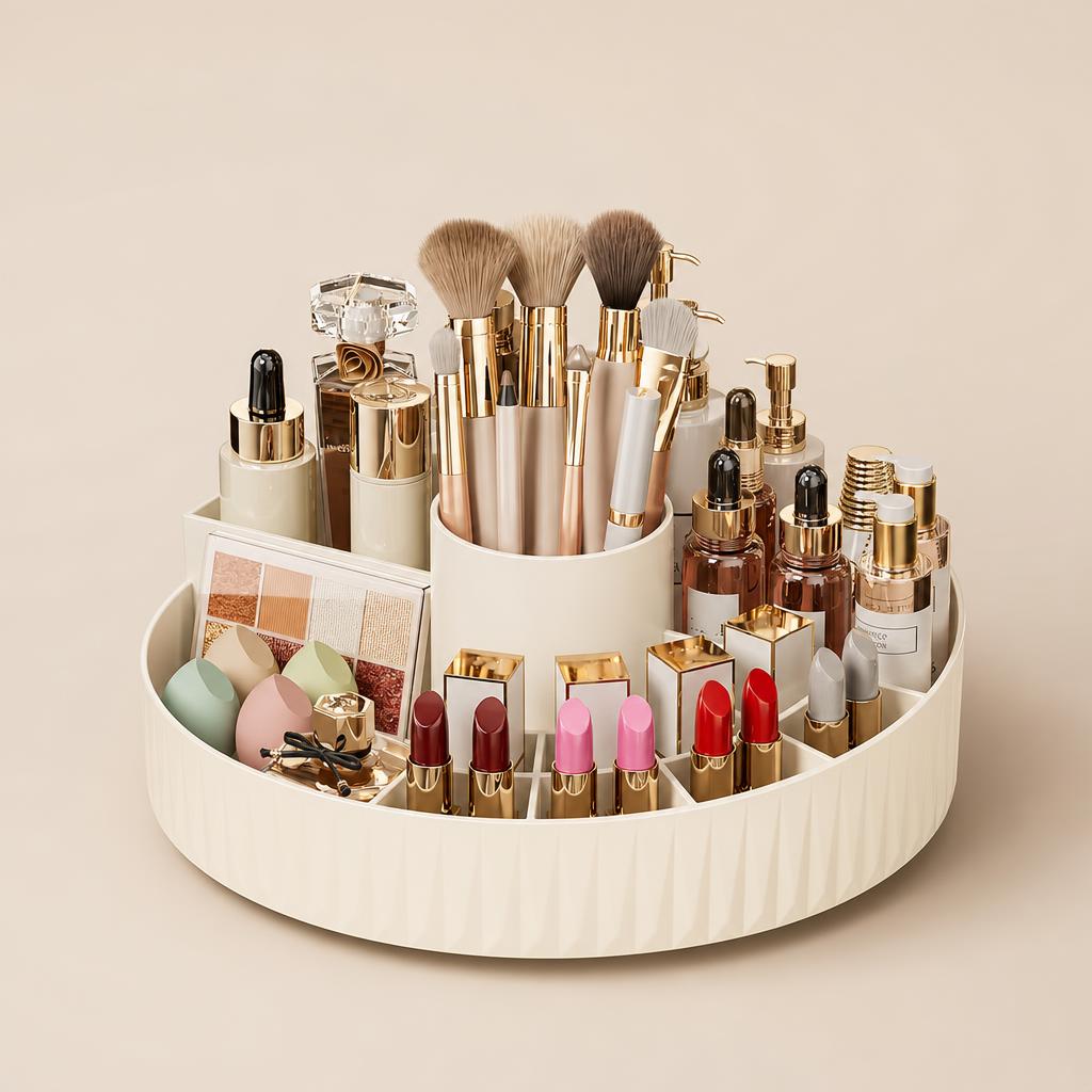 Organizador de maquillaje giratorio 360°