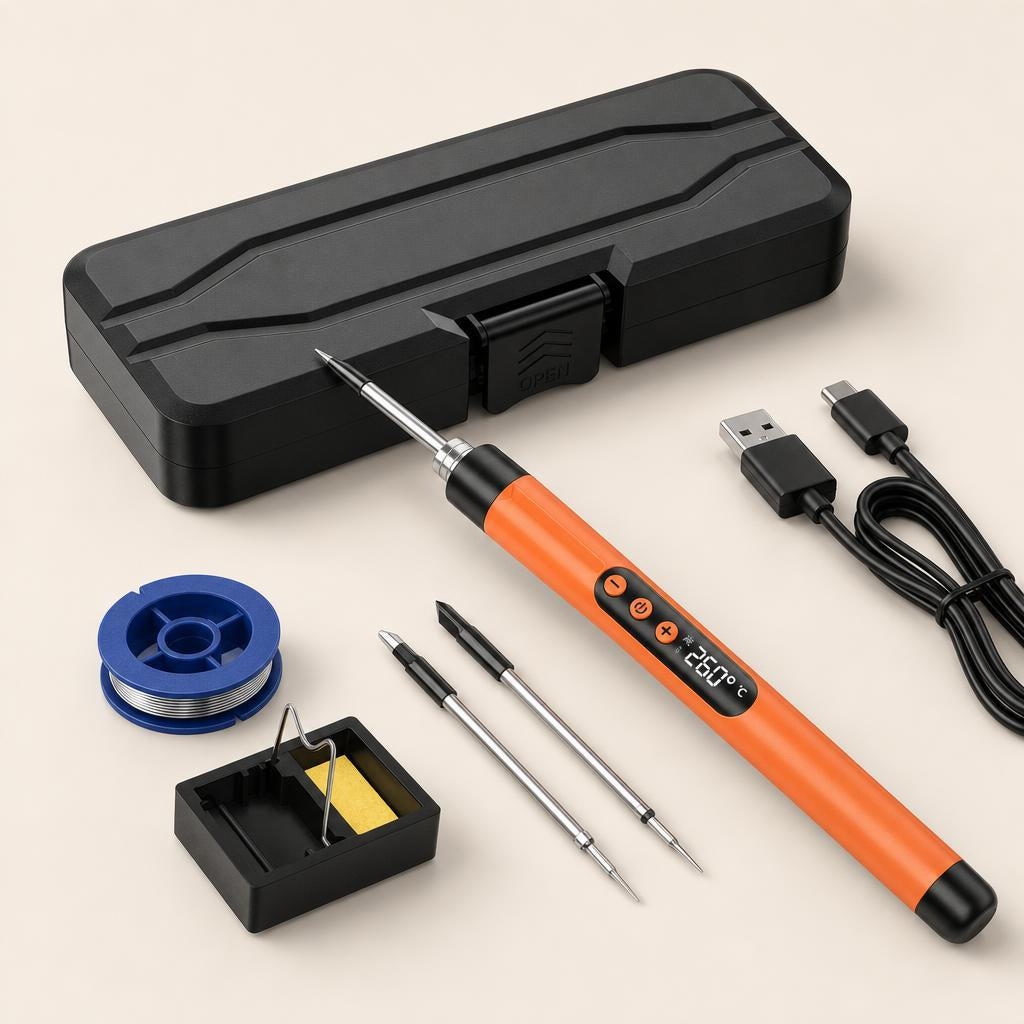 Soldador USB Inalámbrico Con Temperatura Regulable 300-450 °C